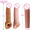 ManNuo New Thicken Condom Big Penis Extender Sleeve High Elasticity Cock Cover Delay Ejaculation Intimate Goods Sex Toys For Men 1