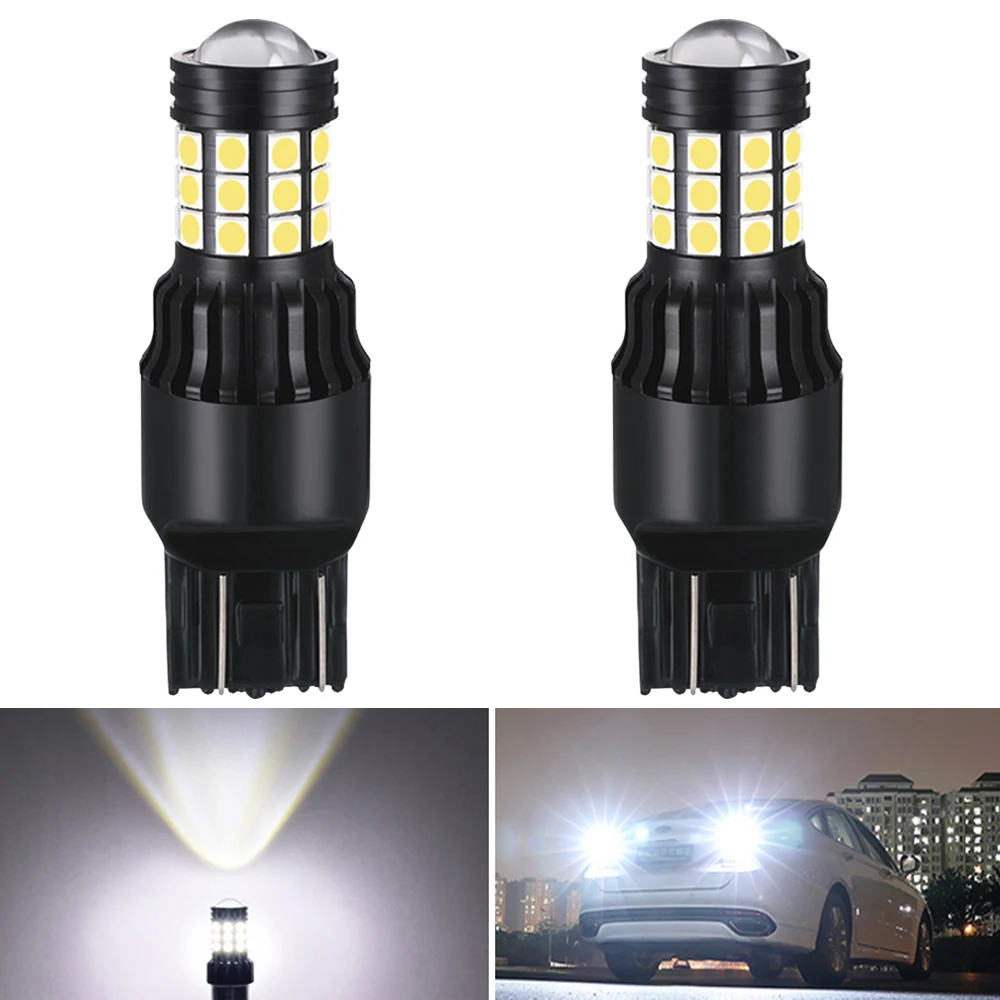 2x автомобильный 7443 светодиодный Canbus 31SMD 2835 Светодиодный T20 W21W 1156 BA15S T15 T16 W16W 3157 3156