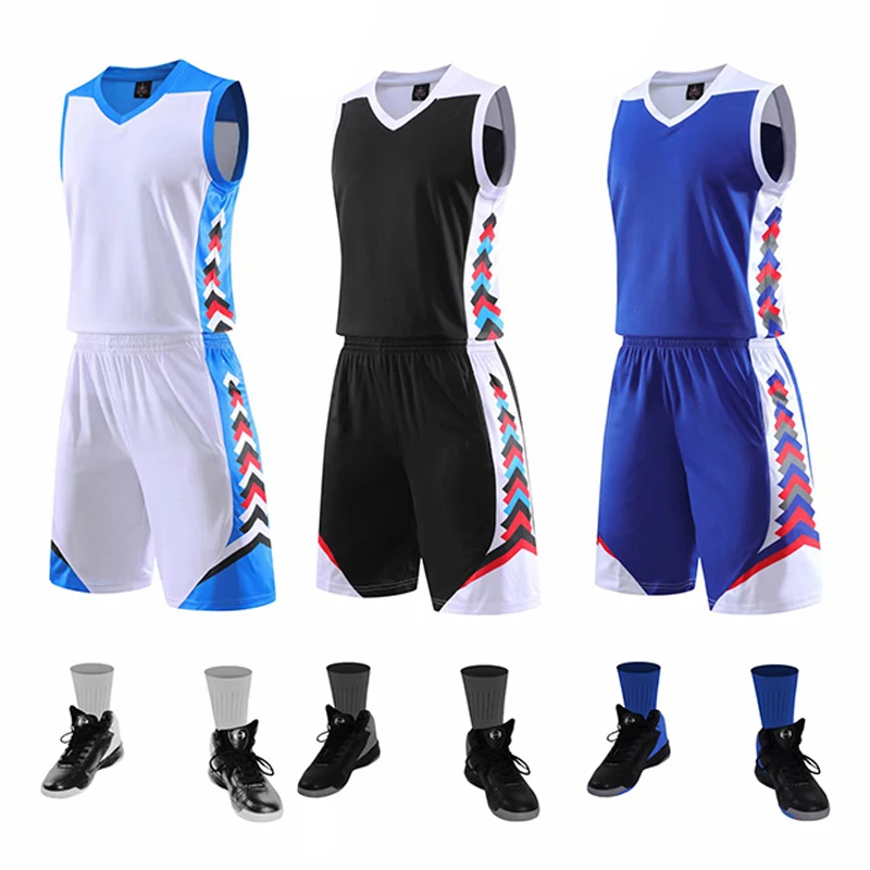Camisa de Basquete Feita sob Encomenda Conjuntos de Uniformes de Basquete Crianças Feminino Masculina Shorts 206 Eua –