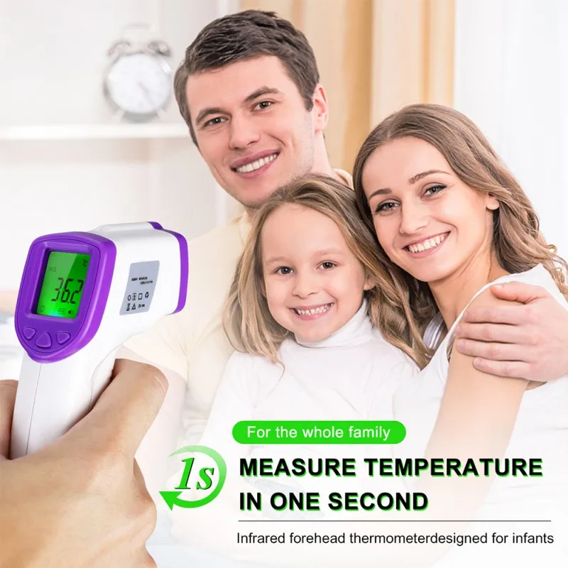 

Practical FOTEE Thermometer Forehead Digital Forehead And Ear Infrared Thermometer For Adults Infant (Without Battery)