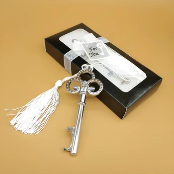 

Wedding Favors or Promotion Gifts Black Box Crown Head Key Bottle Opener