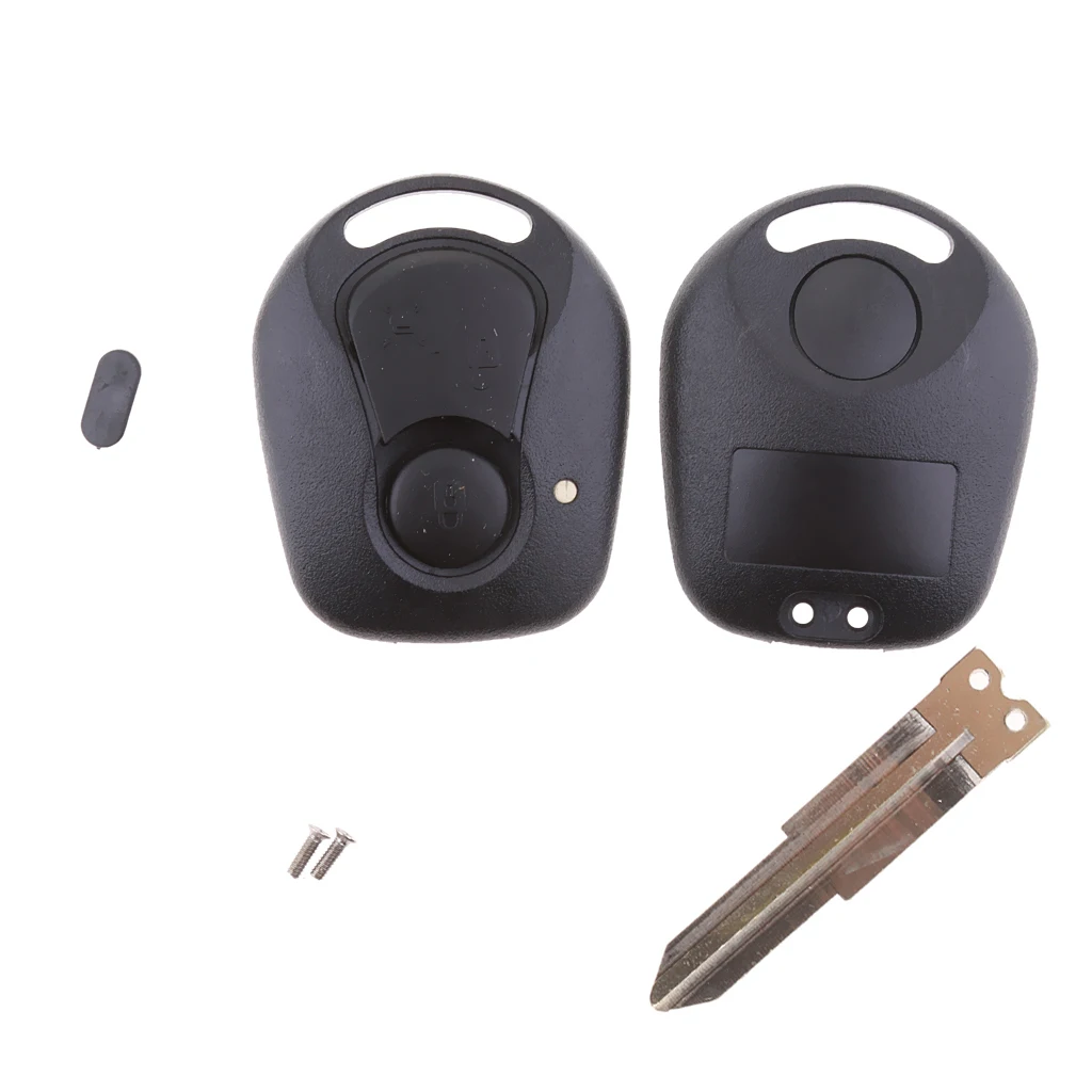 2 Buttons Key Fob Cover Remote Control Case Keyless Entry Jacket Shell for Ssangyong Actyon Kyron Vehicles
