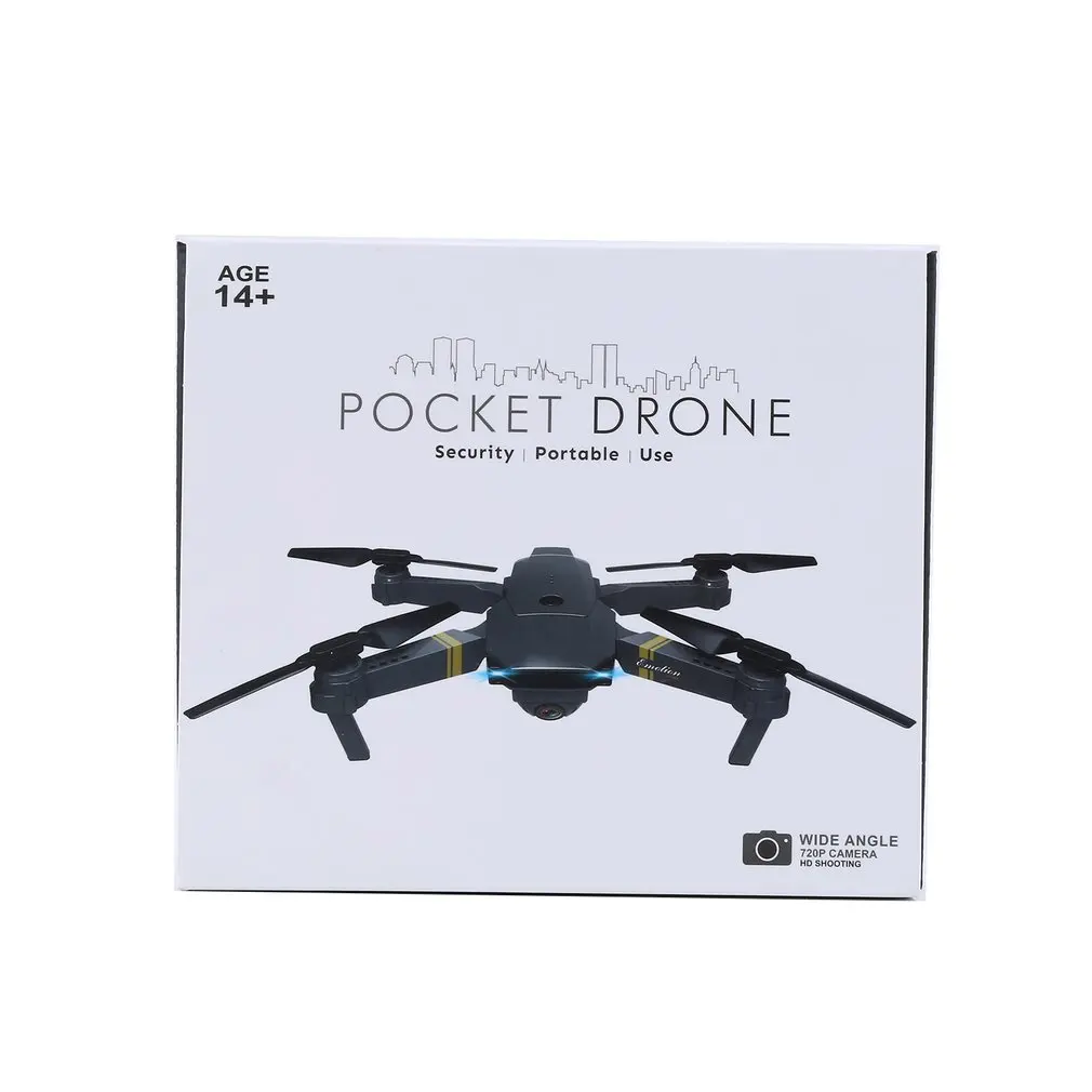 LX808 2,4 ГГц Wi-Fi FPV складной Радиоуправляемый Дрон с широкоугольной HD камерой режим удержания высоты Безголовый радиоуправляемая модель самолета RTF