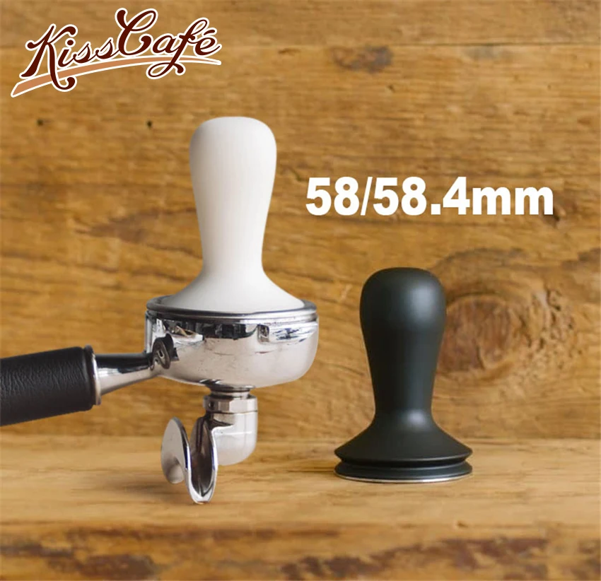 

58/58.4MM Matte Handle Stainless Steel Tamper Protable Detachable Ultra-thin Base Powder Press Solid Hammer Coffee Accessories