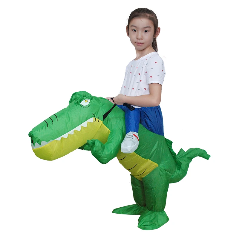 Inflatable Crocodile Costume Party Halloween Anime Mascot Cartoon Adults and Children |