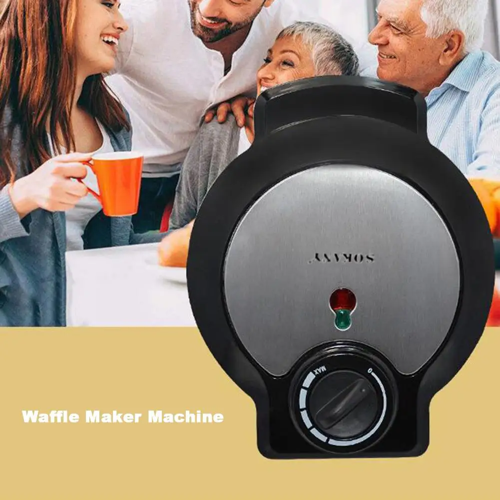 Mini Waffle Maker Classic Nonstick Plates Breakfast Panini Making Machine Individual Round Portable Kitchen Cooking Appliances
