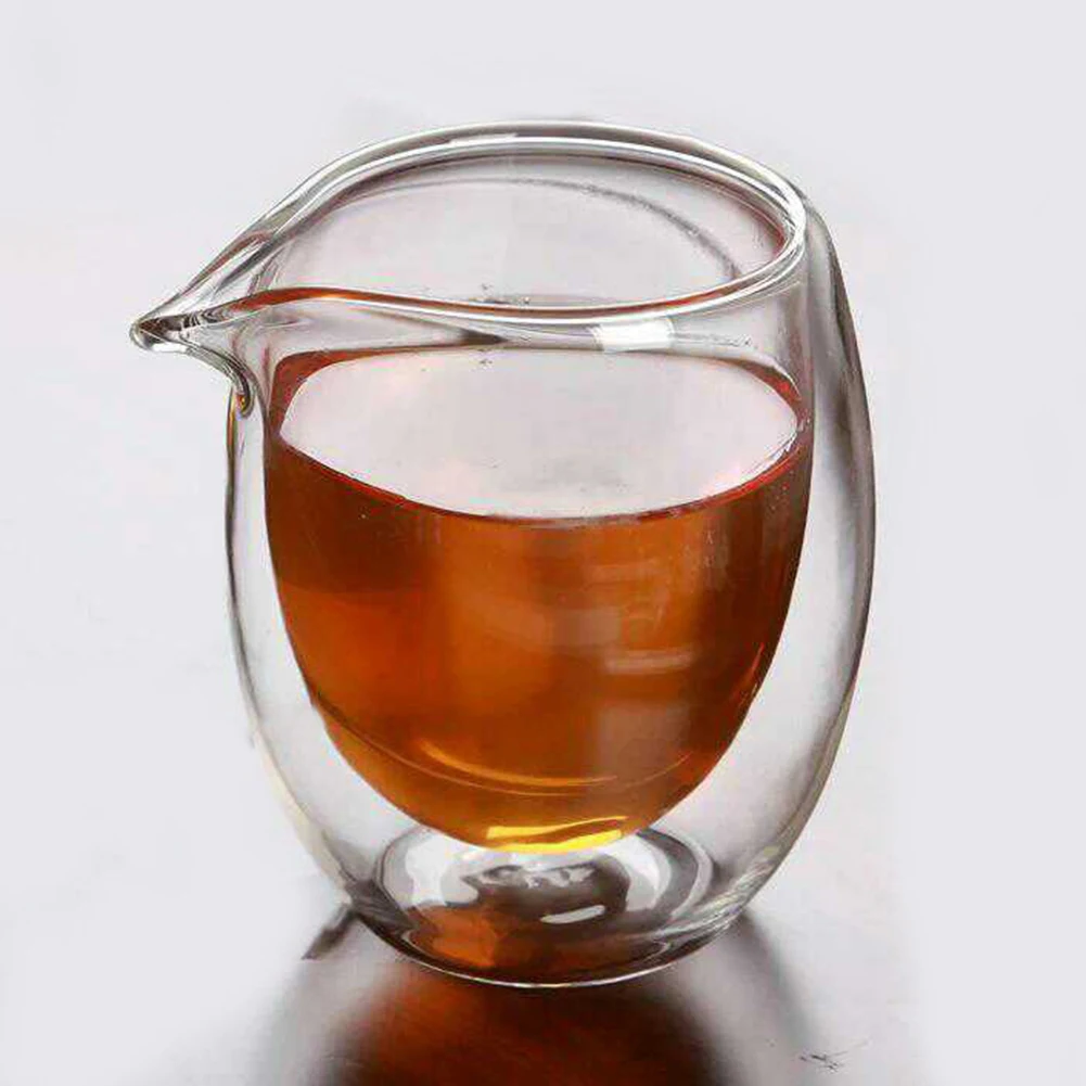 200 мл Прозрачный термостойкий кувшин с двойными стенками Kongfu чайная чашка кофейная посуда безвредная Высокая боросиликатная стеклянная изоляционная чашка