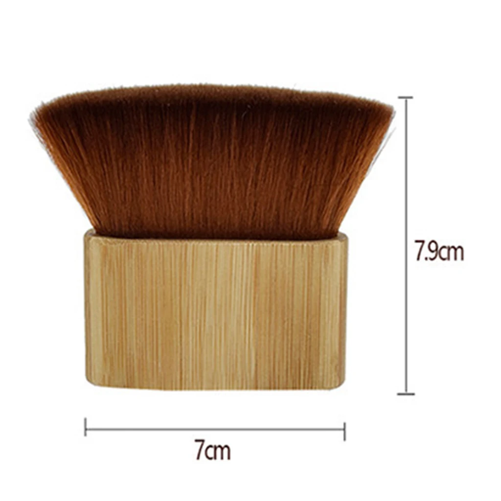 Large Wooden Handle Barber Brush Hair Cutting Neck Duster Brush Professional Barber Natural Fer Soft Hair Removal Cleaning Tool