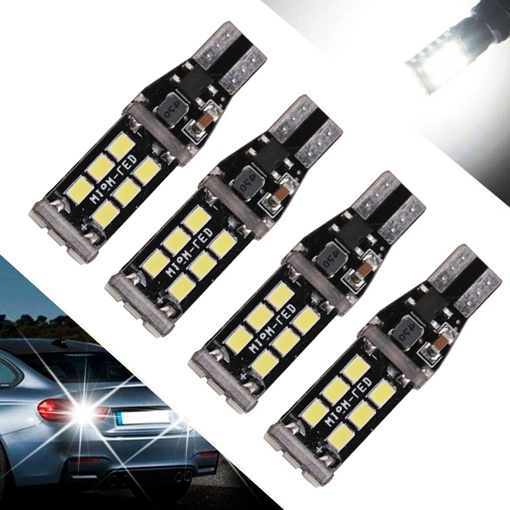 T15 W16W LED Rückfahr Licht Lampe für Auto Backup Super Helle 921 15 SMD  2835 12W Weiß Licht Auto auto Canbus Reverse Licht - AliExpress