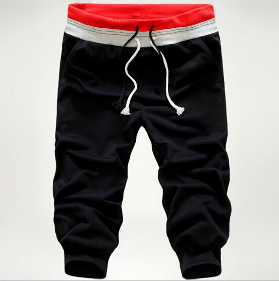 Dance Gym Men's Hot Casual Shorts Pants Running Training New Sport Trousers Jogging Capri Pant Men's Pants Solid Frenulum