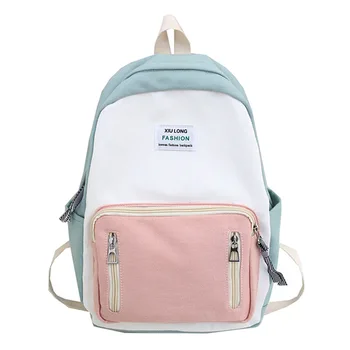 

Women Canvas Backpack Multi Pocket Travel Backpacks Rucksack Multi-Function School Backpack for Teenage Girls Female Portable