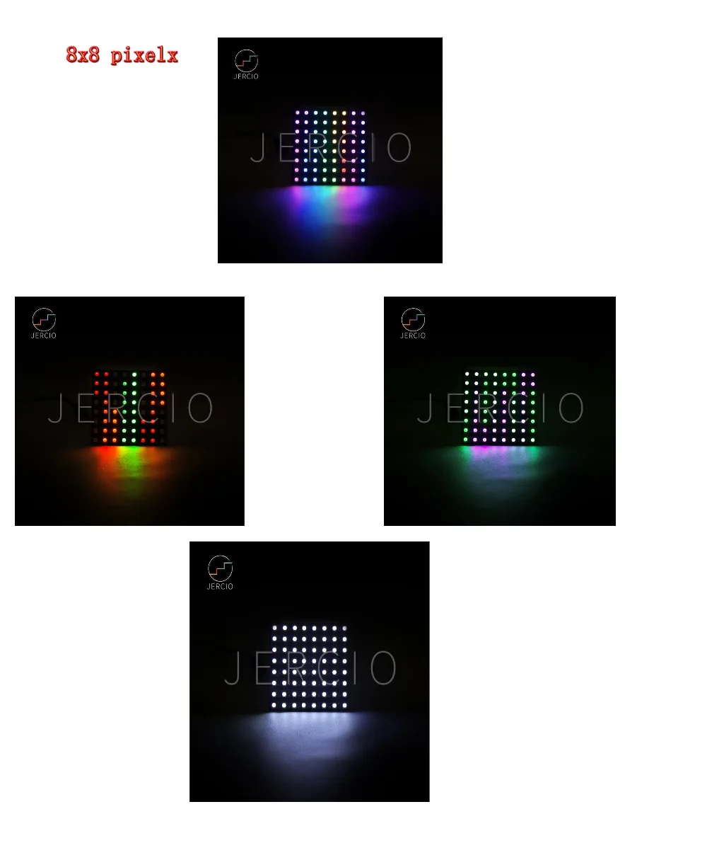 JERCIO панель экрана 3535 как ws2812b 8x8/16x16/8x32 пикселей матрица Sk6812 может индивидуально адрес IC чип DC5V индивидуальный заказ