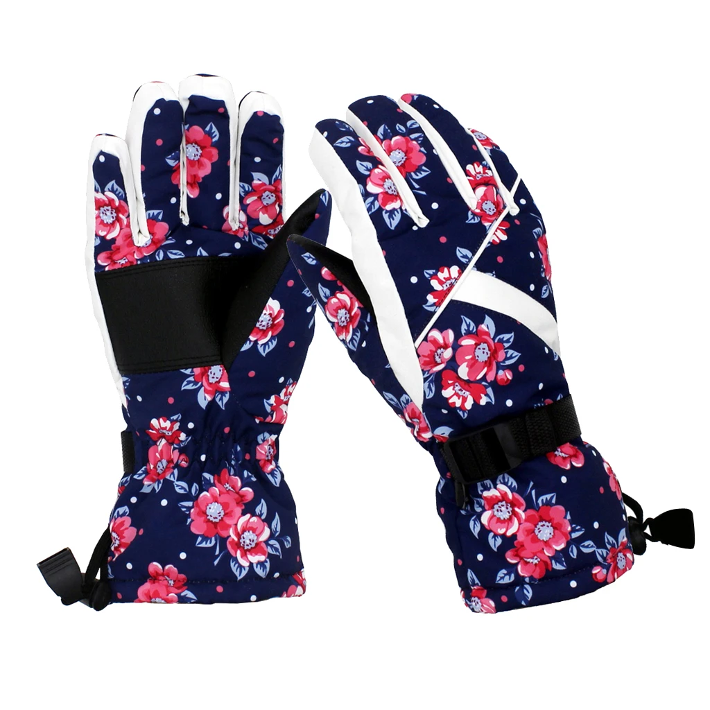 Winter Sports Thermal Warm Waterproof Snow Snowboard Ski Gloves For Women Women Ski Gloves 