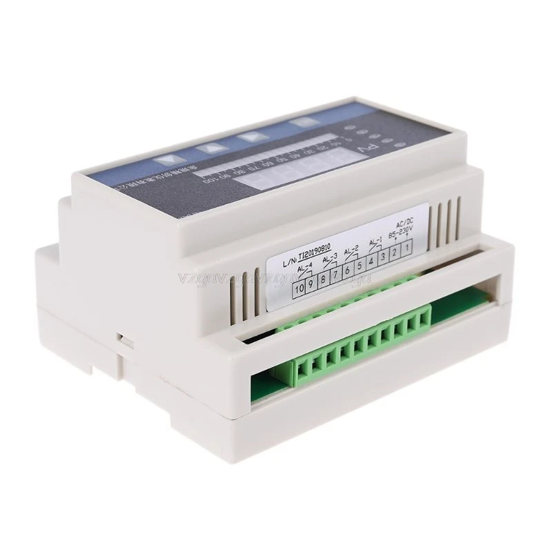 4-20mA DC input din type water liquid level pressure controller with 4 ways relay and DC24V voltage output liquid level meter