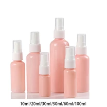 Розовый 10 мл 20 мл 30 мл 50 мл 100 мл пластиковый распылитель для парфюмерной воды тоники для лица пустой косметический контейнер
