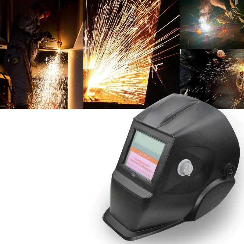 

2018 New Pro Solar Welder Mask Auto-Darkening Welding Helmet Black Square