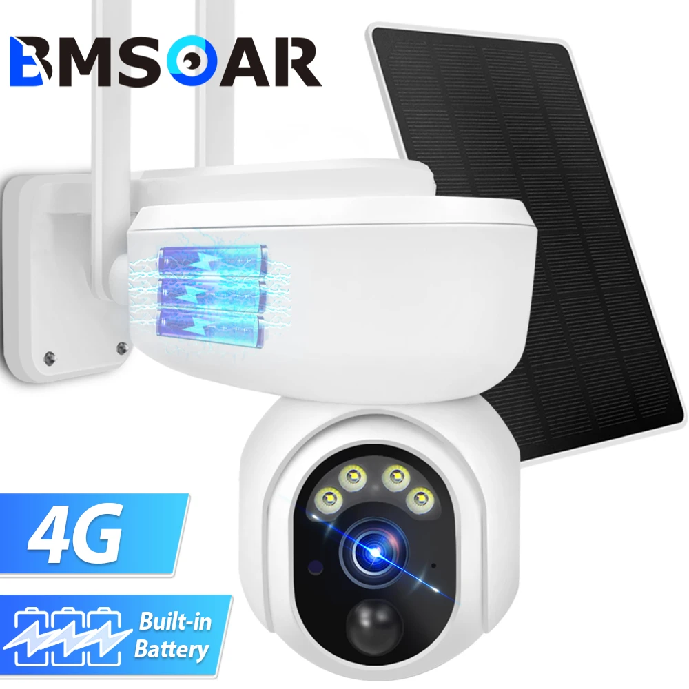 1080P Solar IP Camera Outdoor WIFI With 3G 4G Sim Card Wireless Security  PTZ Camera Bulit in Battery Mini Video Surveillance Cam|Surveillance Cameras|  - AliExpress