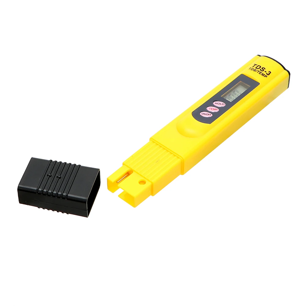 TDS Meter Tester 0-9999 PPM Water Meter Quality Testing Pen TEMP/PPM Portable Water Purity Filter Measuring Tools water quality detector water tester