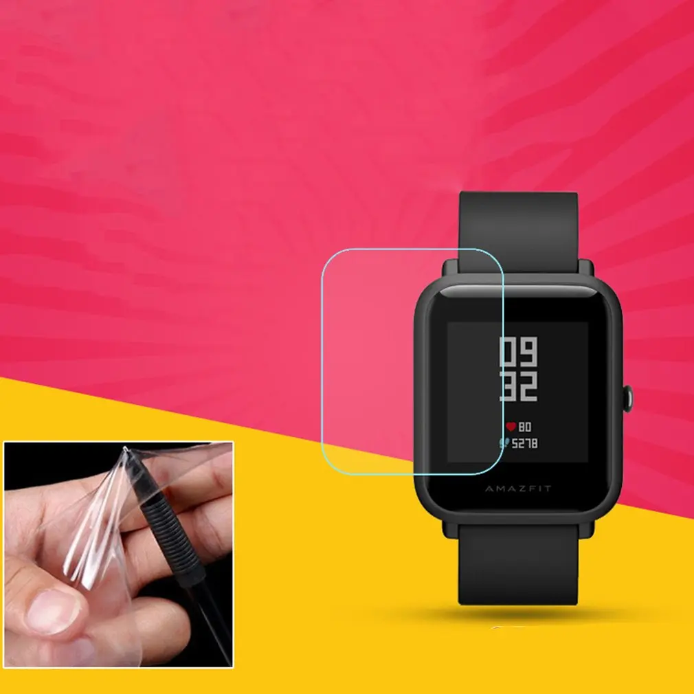 

Smart Watch Screen Protector Soft TPU Clear Smart Watch Screen Protector Film for Huami Amazfit Bip PACE Lite