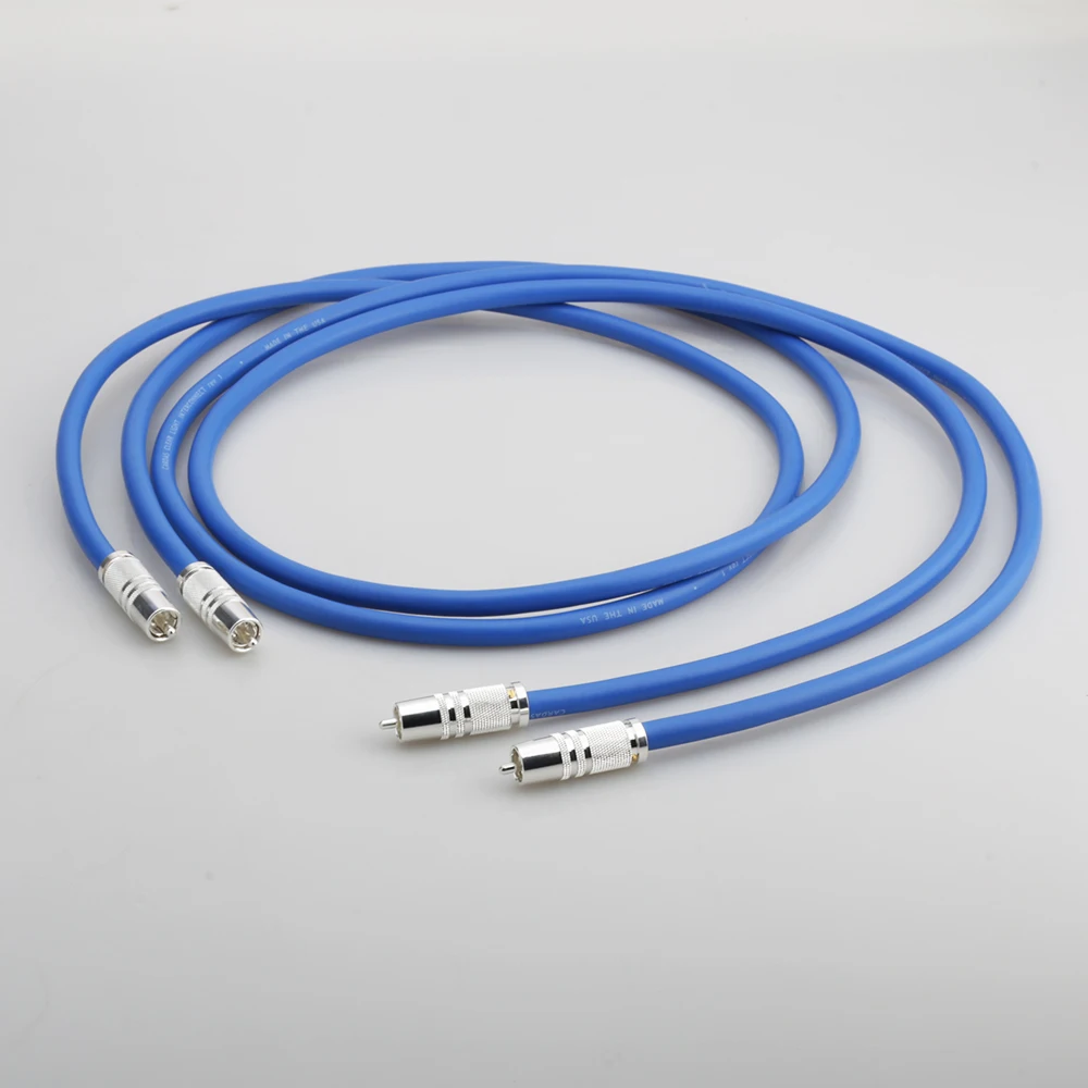 Прозрачный Светлый RCA кабель для соединения с картой посеребренный штекер Hi Fi