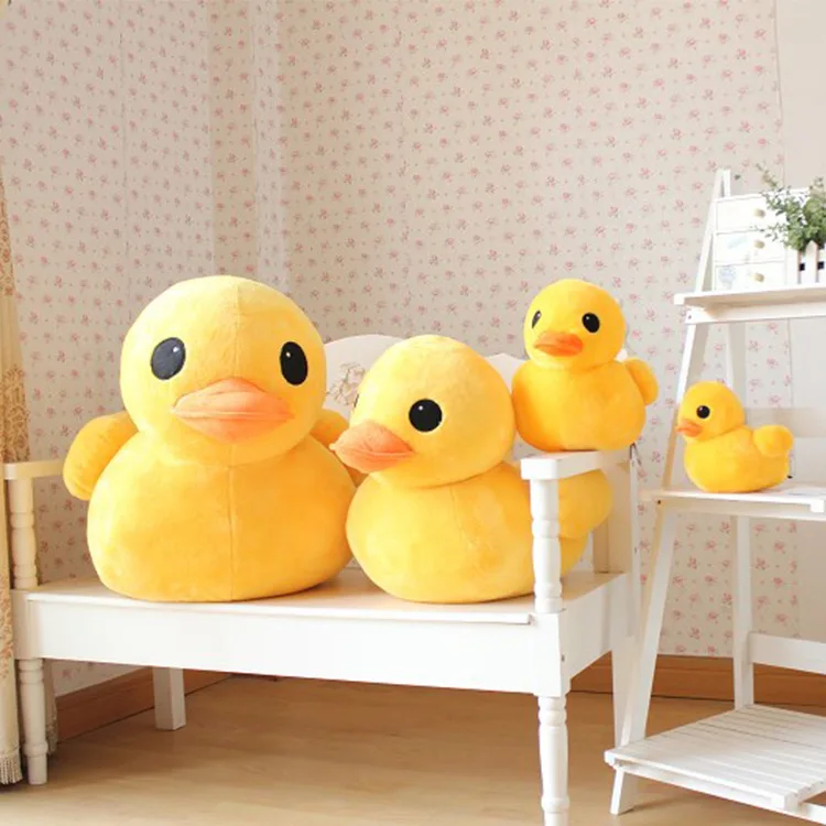 

20-70cm Childrenâ€™s Day Gift Cartoon Little Yellow Duck Stuffed Doll Hong Kong Big Yellow Duck Stuffed toy Creative Doll