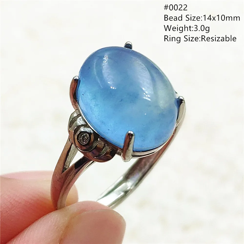 jewellery shop near me Genuine Natural Blue Aquamarine Clear Oval Ring Adjustable Crystal Size 925 Silver Aquamarine Ring Gemstone AAAAA nose pin 925 Silver Jewelry