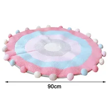 Детский коврик из хлопка с рисунком героев из мультфильмов для ползания покрывало, плед складной коврик для детей украшение детской комнаты