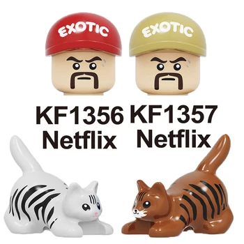 

KF1356 KF1357 New Movie Tiger King Building block Netflix Figures Model Blocks Toys For Children Christmas Gifts