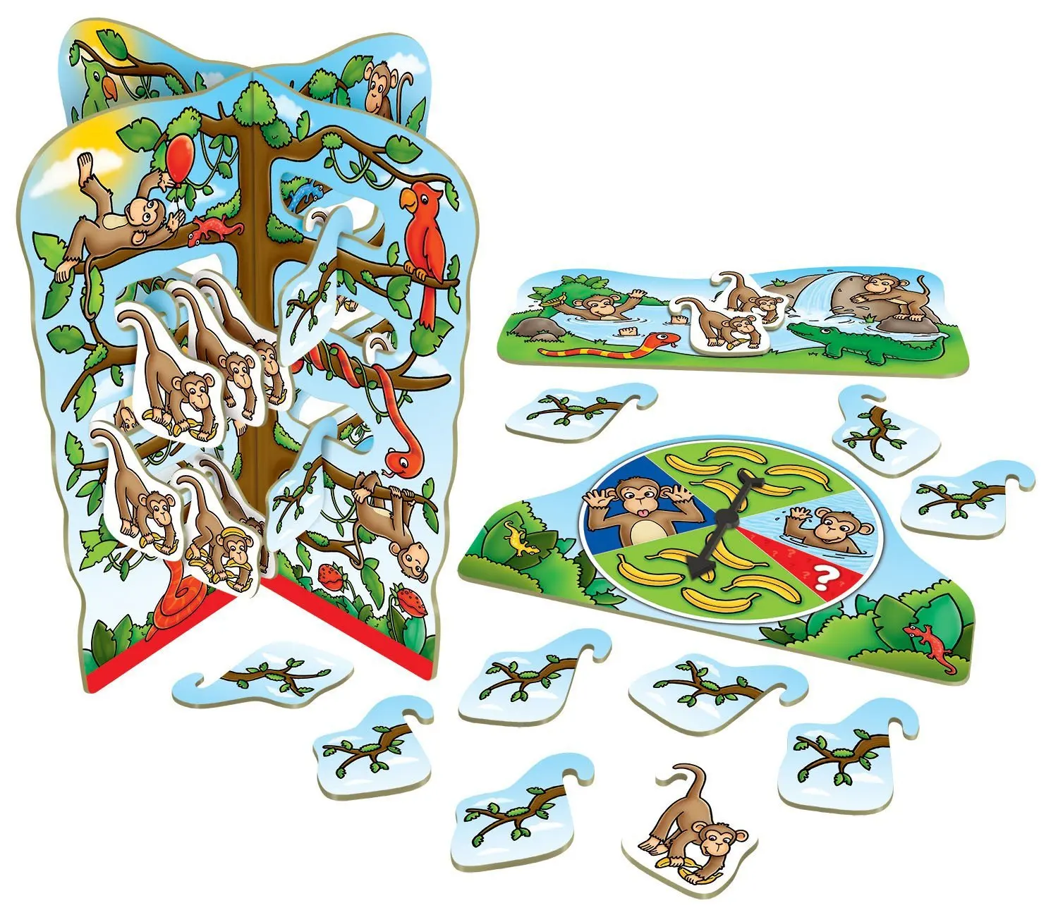 

The United Kingdom Orchard Toys Board Game Cheeky Monkeys diao pi hou Children Parent And Child Toy Tabletop Game