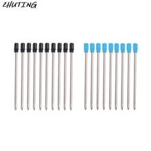 10 шт шариковая ручка Замена заправок 1,0 мм синий черный цвет чернил школьный офис