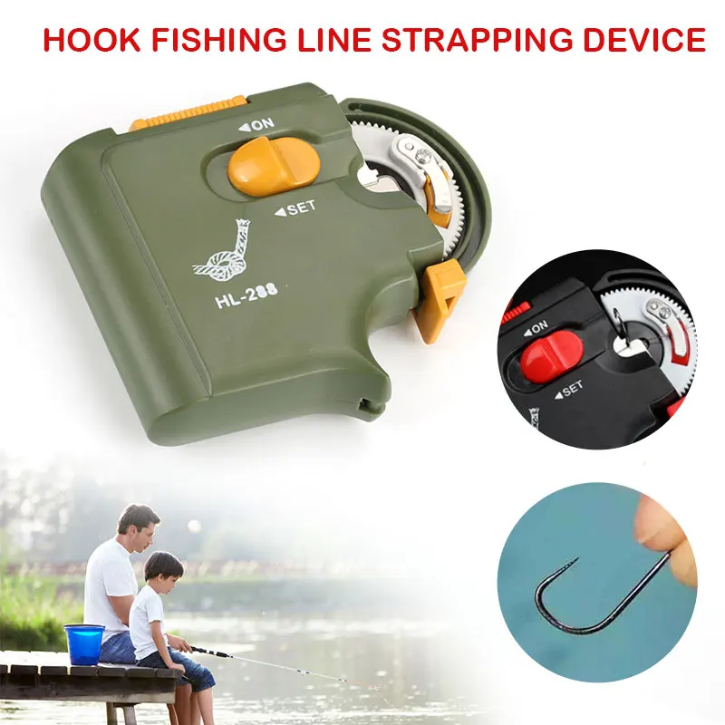 Fish Line Deck Automatic Hook Fishhook Binding 30s Electric Power Fishing Tool Offshore Angling Electric Hook AAA Lake Portable