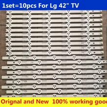 10 шт. Светодиодные ленты для LG42LA615S-ZB 42LN5707-ZA 42LN5708-ZA 42LN570R-ZA 42LN570S-ZA 42LN570U-ZA 42LN570V-ZA 42LA615V-ZE 42LA615V