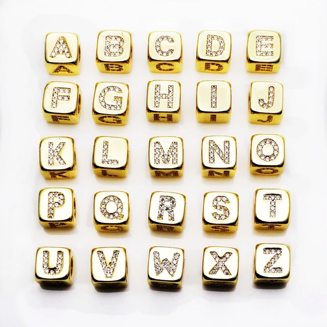 Create unique jewelry with Initial Letter beads