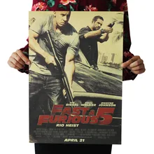 [A239] скорость и страсть 5 Ретро плакат из крафт-бумаги экран для помещений кафе декоративная живопись