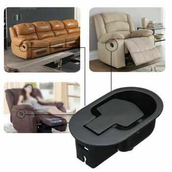 

Wide Use Release Lever Sofa Easy Install Cable Metal Hardware Chair Smooth Replacement Trigger Home Recliner Handle Set
