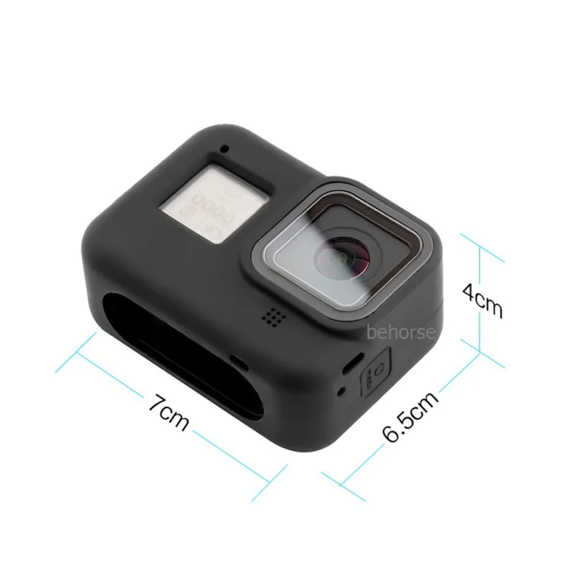 Для GoPro Hero 8 черный мягкий силиконовый Rubb карта памяти 3