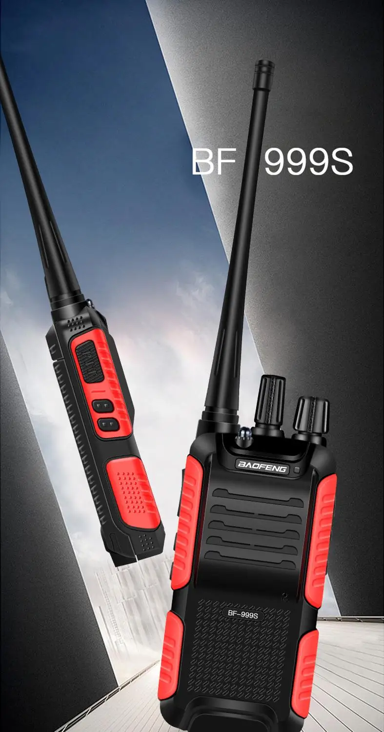 Walkie Talkie Baofeng BF-999S 4/5G high power 8W 4800mAh Two-way Radio 50km CB Radio FM Transceiver USB charge  directly upgrade 3