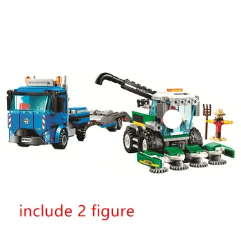 

City Great Vehicles Harvester Transport Building Blocks Kit Classic Model Kids Toys For Children Gift