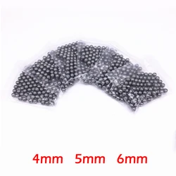 100 pçs/saco 4/5/6mm bolas de aço alto carbono estilingue caça aço estilingue bolas catapulta estilingue batendo munição aço