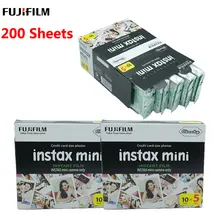 200 листов Fuji Fujifilm instax mini 9 фильмы с белым краем и шириной пленки " для Фотоаппарат моментальной печати Mini 8 9 фотоаппаратов моментальной печати 7s 25 50s 90 Фотобумага