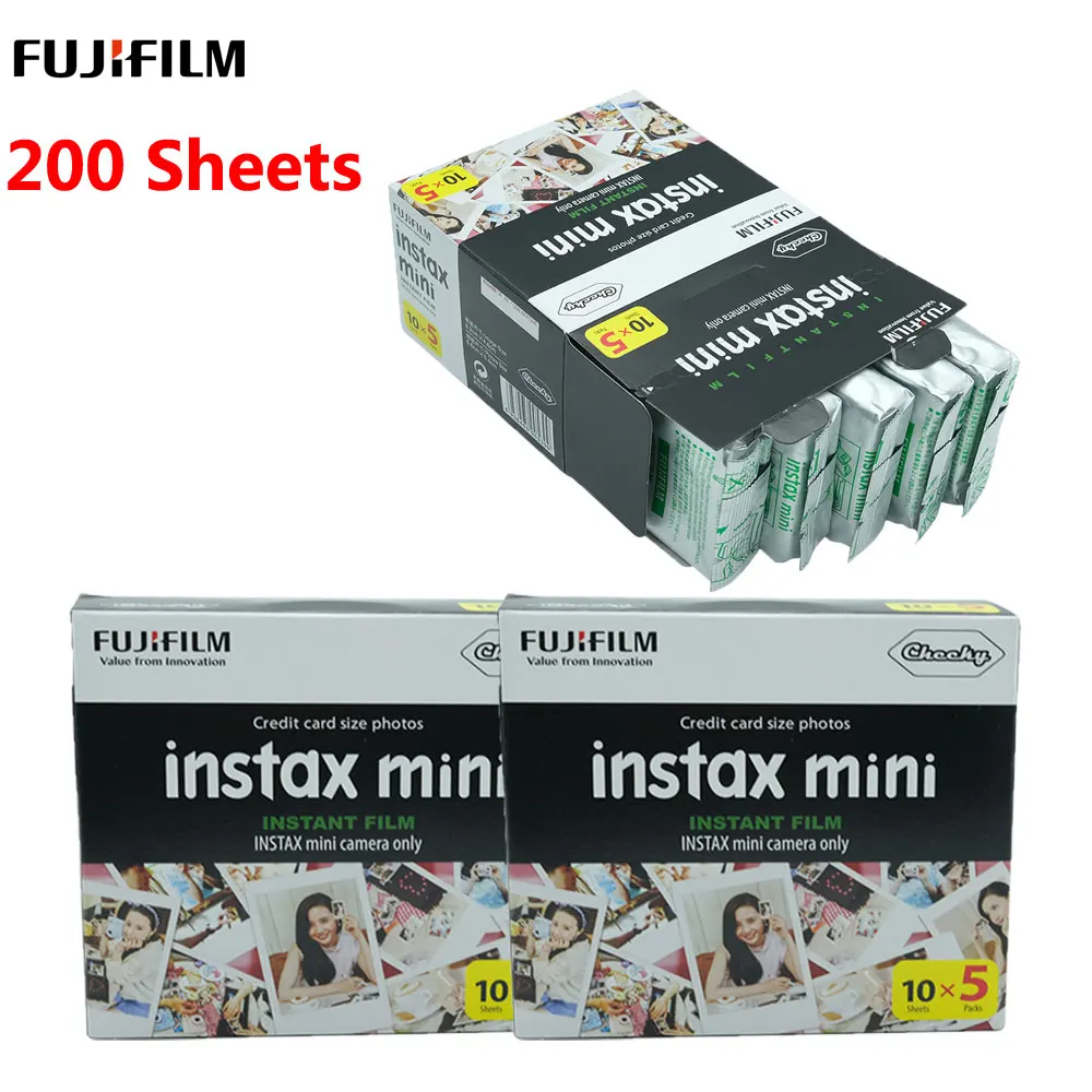 200 листов Fuji Fujifilm instax mini 9 пленок белая краевая 3 дюймовая широкая пленка для