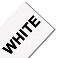 black on white