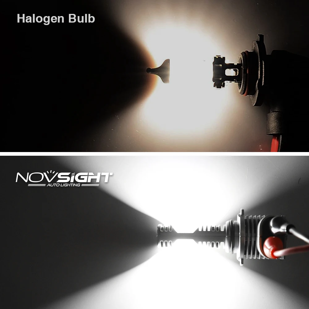 NOVSIGHT 2020 NEWEST 1:1 design LED Car Headlight Bulbs LED H4 LED H7 LED H11 LED H8 LED H9 LED 9005 HB3 LED 9006 HB4 LED 6000K 8000LM 40W LED Fog Lights Headlamp bulbs Luces LED Para auto lamps