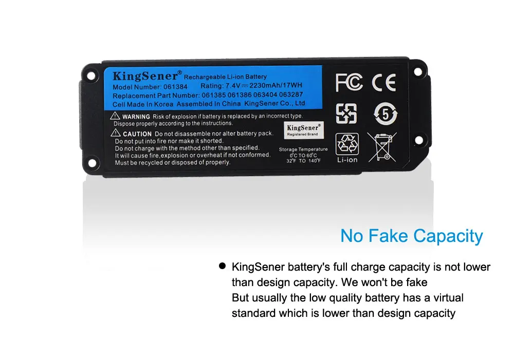 Kingsener 061384 061385 061386 063404 063287 Battery For BOSE SoundLink  Mini I Bluetooth Speaker Rechargeable Battery 7.4V 17WH
