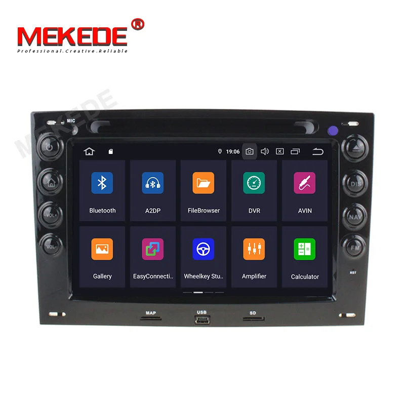 Sale MEKEDE Android 9.0 car dvd player with 4GB RAM for RENAULT MEGANE 2003-2008 car audio gps dvd car radio car gps dvd player 3