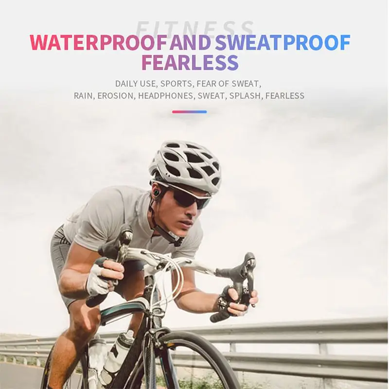 Wireless bluetooth 5 0 Earphone TWS HIFI Mini In ear Sports Running Headset with Microphone Charging Case Support iOS Android