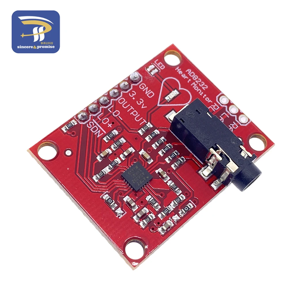 Monitoring Sensor Module TRTV1636 Smakn® Cjmcu-8232 Ad8232 Ecg Measurement Module Monitoring Sensor Module TRTV1636 Smakn® Cjmcu-8232 Ad8232 Ecg Measurement Module