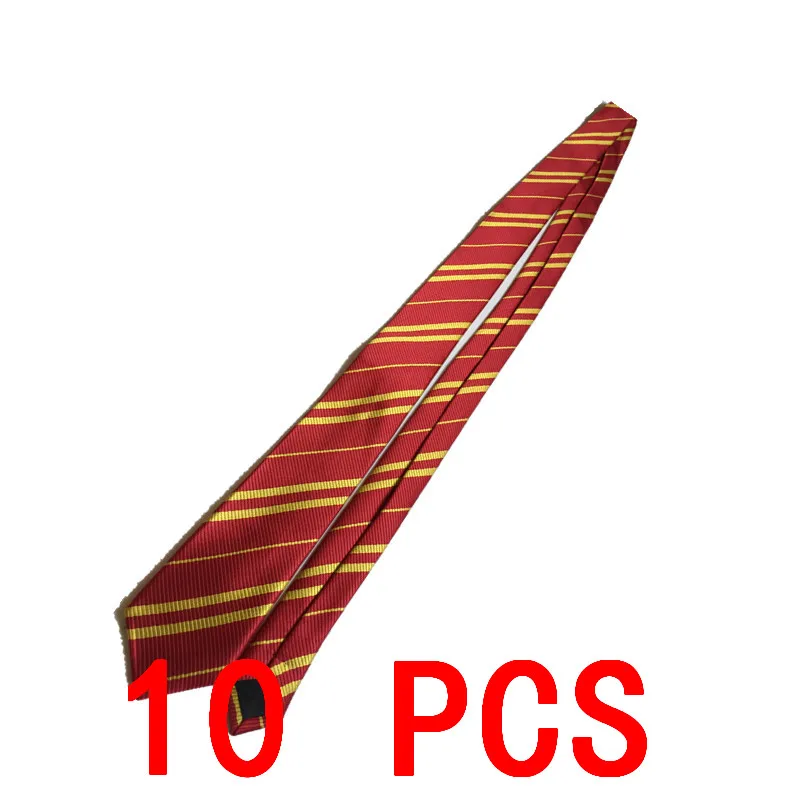 10 PCS No badge tie 10 шт./партия Гермиона шляпы Галстуки перчатки носки шарф Гриффиндор Слизерин Hufflepuff Кепка Когтевран костюмы для косплея - Цвет: 10 PCS No badge tie
