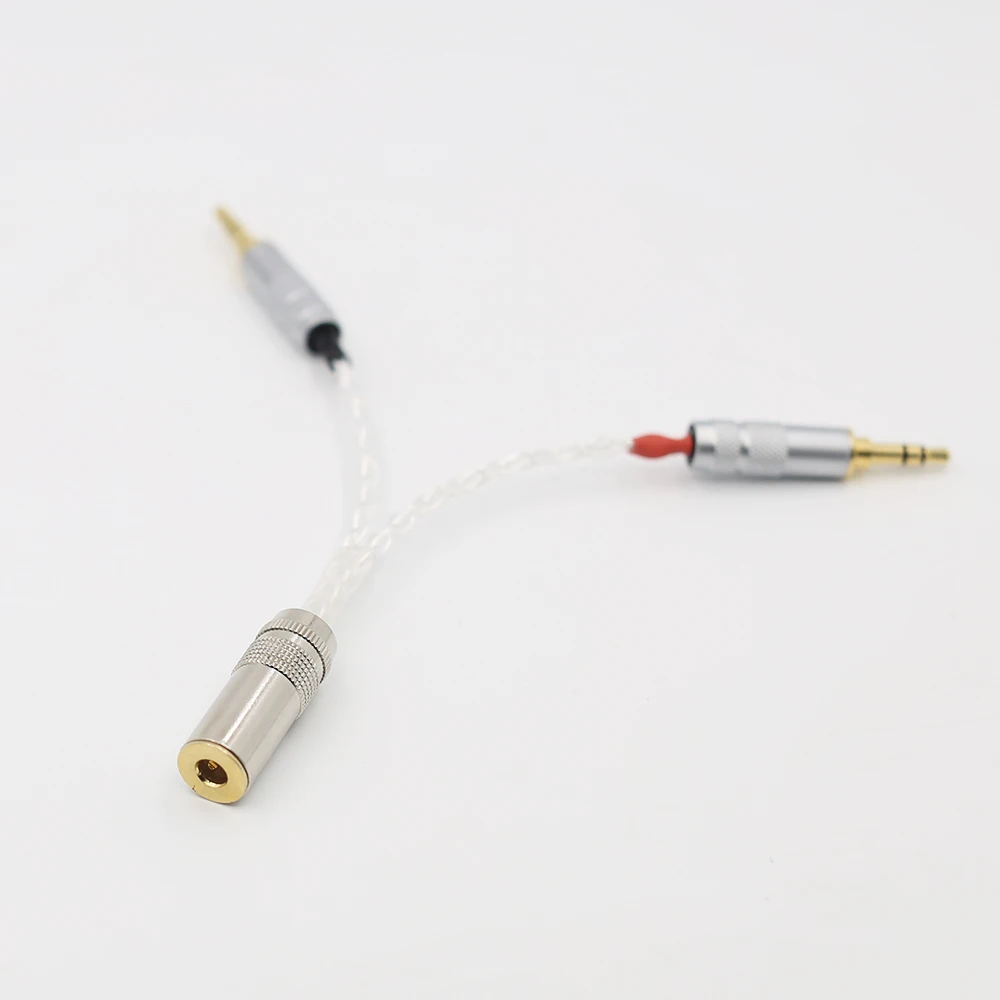 Câble plaqué argent de haute qualité 2x3.5mm, mâle à 4.4mm Balchooks câble femelle, fil pour PHA-3 lecteur Pono