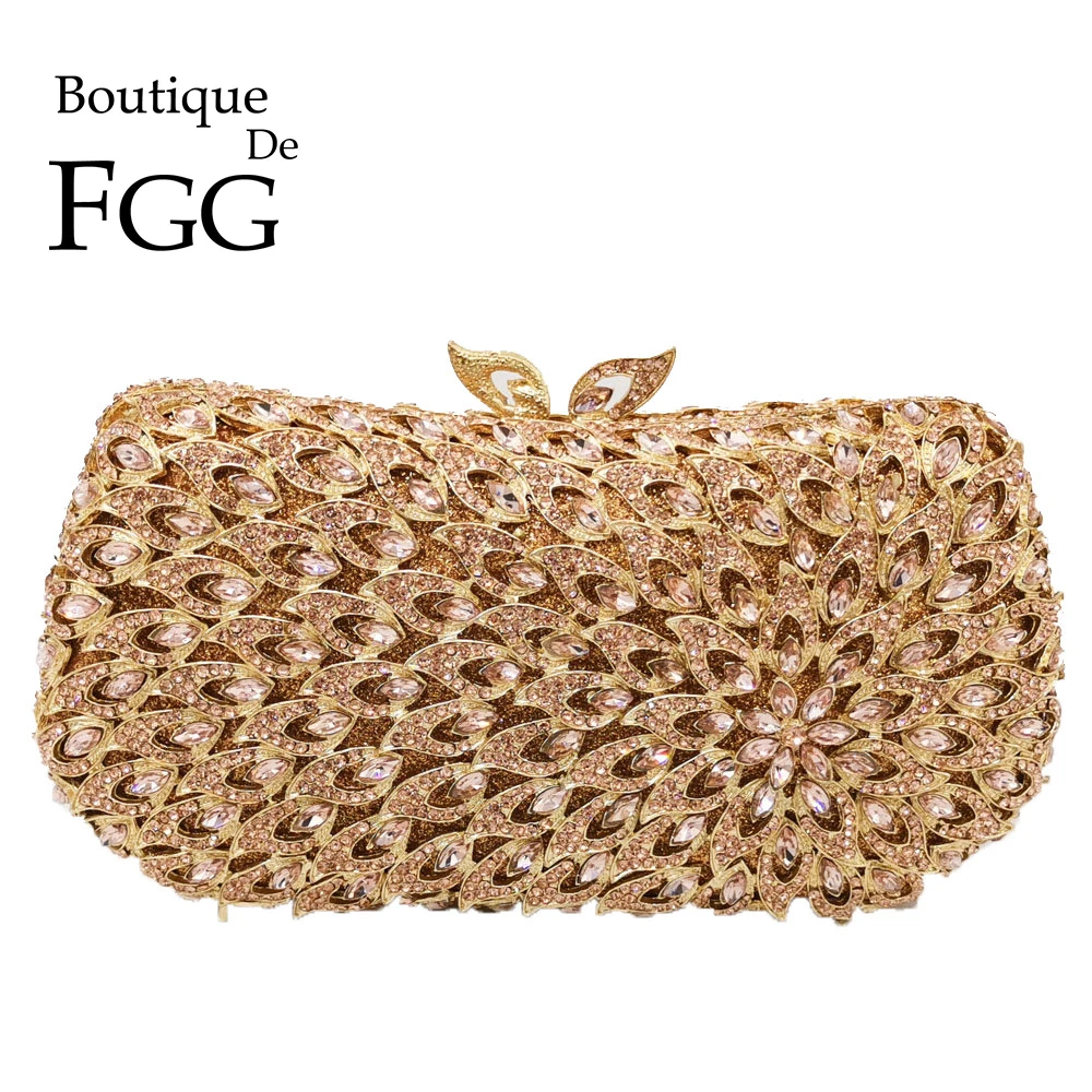 Женская ажурная вечерняя сумка Boutique De FGG металлические кошельки и сумочки с